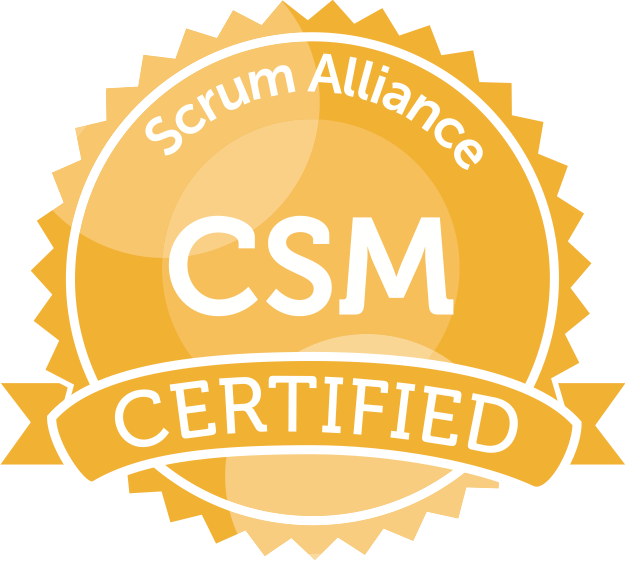 badge de certification Scrum Master CSM Scrum Alliance, formation pas cher non finançable par le CFP