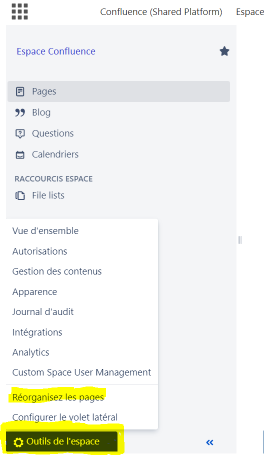 Image for tutorial on how to move pages in the tree structure to reorganize your Confluence space
